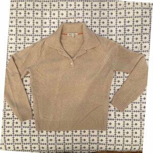 Alex Mill 100% Cashmere Alice Polo in Beige XS